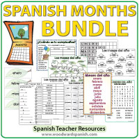 Meses del Año - Spanish Months of the Year Worksheets
