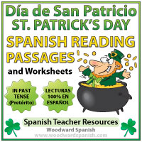 Saint Patrick's Day Reading Passages in Spanish - Lectura del Día de San Patricio