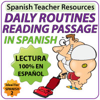Spanish Daily Routines Reading Passage