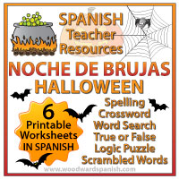 Spanish Halloween Worksheets and Activities Pack